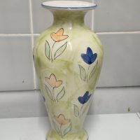 Ceramic vase with tube-lined floral decoration in Art Nouveau style