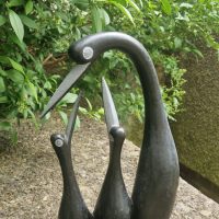 Springstone sculpture titled ‘Family of Birds’ by Zimbabwean artist