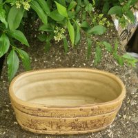 Stoneware pottery planter titled ‘Barrel Planter’ by Hillstonia Ware