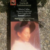 Cassette tape set of Donizetti’s opera ‘Lucia di Lammermoor’ featuring Maria Callas, conducted by Tullio Serafin
