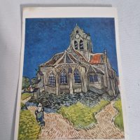 postcard of Vincent van Gogh’s painting ‘The Church at Auvers’