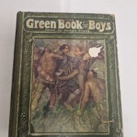 Hardcover book titled ‘Green Book for Boys’ edited by Herbert Strang