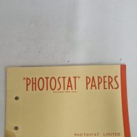Vintage ‘Photostat Papers’ sample booklet by Photostat Limited, London