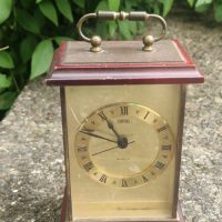 vintage, quartz Smiths carriage clock, 5 1/2″ high