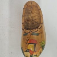 vintage hand-painted Dutch wooden clog souvenir