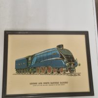 vintage print of the famous LNER Class A4 4468