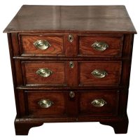18th Century Small Elm Country Chest of Drawers