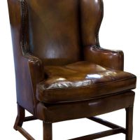 18thC Oak Framed Wing Chair C1760