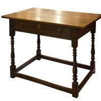 18thc oak side table