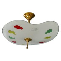 1950s Vintage Ceiling Light, in the Shape of an Artist’s Pallet