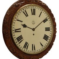 19th century chain fusee eight-day circular wall timepiece by Dent of London