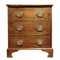 19th Century Mahogany Chest of Drawers with Brushing Slide, c.1840