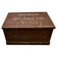 19th Century Masonic Pine Chest This is a best quality box