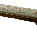 19thc carved walnut fender stool circa 1880