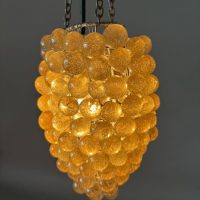 Mid Century Glass Beads Pendant Light c1950&#8217;s