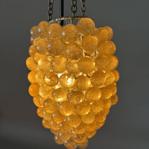 Mid Century Glass Beads Pendant Light c1950&#8217;s