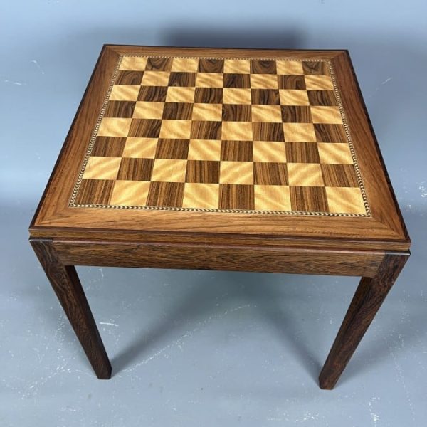 Mid Century Rosewood Chess Table