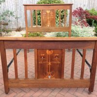 Arts and Crafts Oak Double Bed c1900&#8217;s