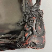 Arts &#038; Crafts Carved Monkey Tray For Liberty c1905