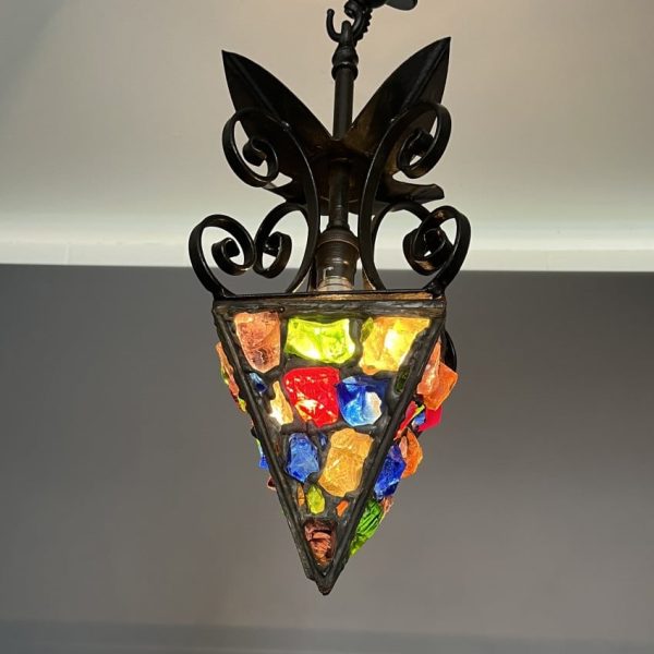Mid Century Peter Marsh Ceiling Lantern c1950&#8217;s