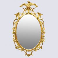 Carved Giltwood Mirror in the Style of Robert Adam