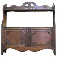 2 Door Art Deco Design Wall Cabinet with Shelf