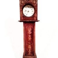 SOLD Edwardian mahogany miniature longcase clock