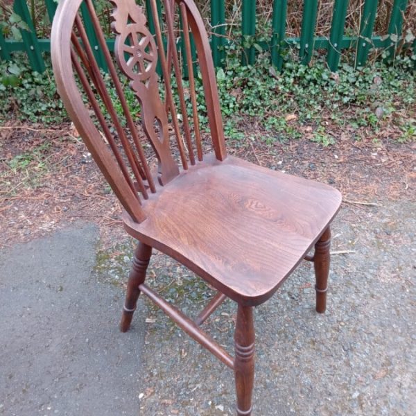 ONE of THREE COUNTRY STYLE CHAIRS. ASH &amp; ELM