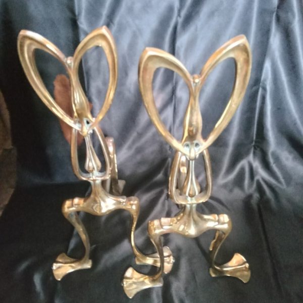 A FINE PAIR OF VICTORIAN FIRE DOGS&gt; with  FREE DELIVERY!