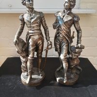 Very Heavy Figurines: LORD NELSON &amp; DUKE of WELLINGTON. Victorian.