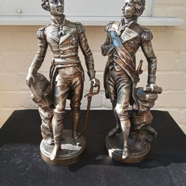 Very Heavy Figurines: LORD NELSON &amp; DUKE of WELLINGTON. Victorian.