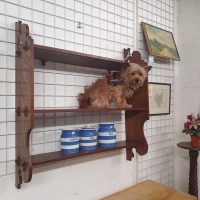 Antique Arts &amp; Crafts Hanging Wall Shelves