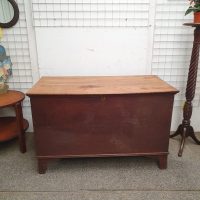 Large Antique Georgian Pine Box Chest