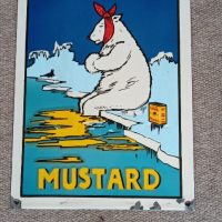AN ADVERTISING METAL ENAMELLED SIGN. With Little Wear &amp; Tear!