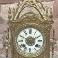 Impressive French Ormolu Gothic Style Mantel clock – ca 1890