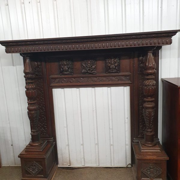 Good Large Antique Fire Surround