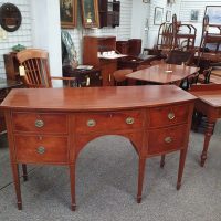 Antique Georgian Revival Bow Front Sideboard