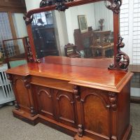 Good Large Antique Victorian Mirror Back Sideboard