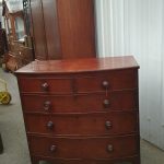 Antique Victorian Bow Front Chest