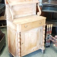 Small Antique Victorian Pine Side Cabinet