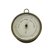 Antique compensating aneroid wall Barometer