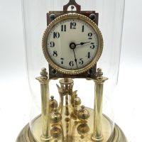 Lovely Antique German 400-Day Torsion Clock German Anniversary Clock Mantel Clock C1900