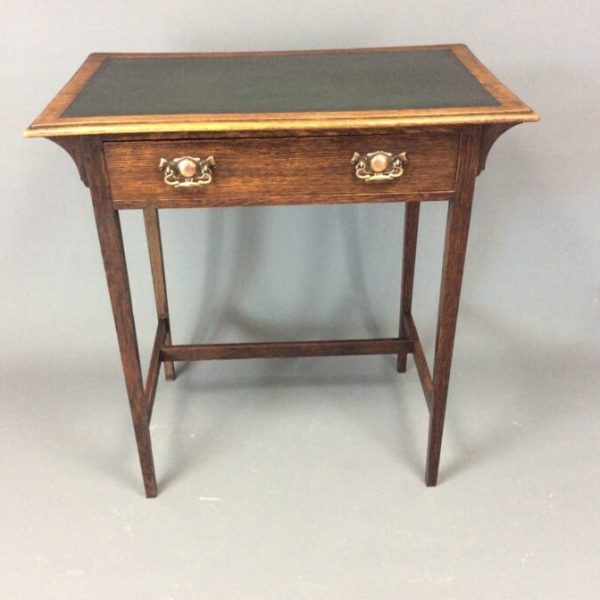 Small Arts &#038; Crafts Oak Writing Desk c1910