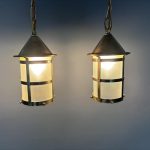 Pair of Arts &amp; Crafts Hall Lanterns
