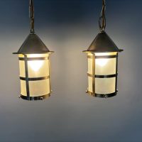 Pair of Arts &amp; Crafts Hall Lanterns