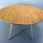 Mid Century Ercol Oval Drop Leaf Dining Table