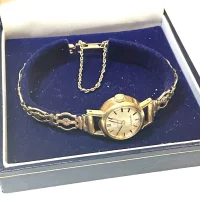 OMEGA LADMATIC ALL SOLID 9KT GOLD WRISTWATCH