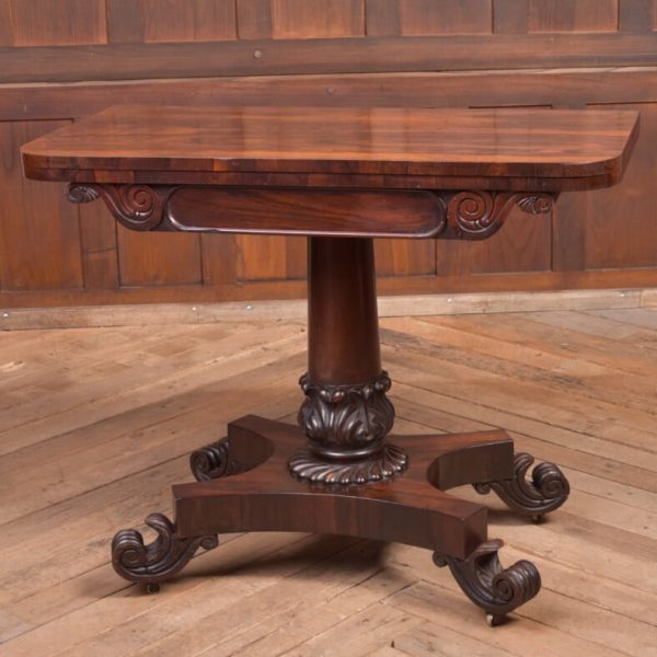 Victorian Rosewood Fold Over Card Table SAI2225
