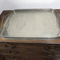 William Hutton large silver plate Butler’s tray