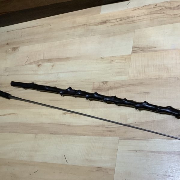 Irish Blackthorn officers walking stick sword stick